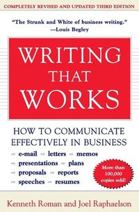 Cover image for Writing That Works: How to Communicate Effectively in Business