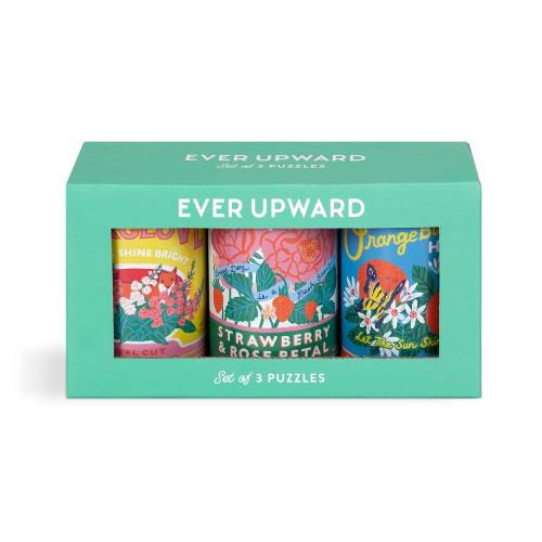 Cover image for Ever Upward Set of 3 Puzzles in Tins