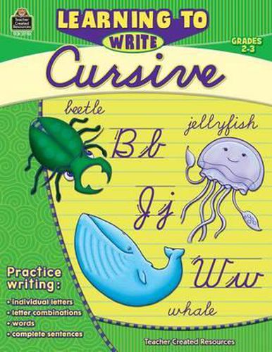 Cover image for Learning to Write Cursive Grade 2-3