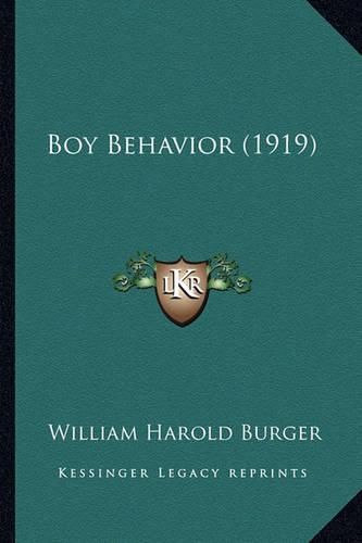 Cover image for Boy Behavior (1919)