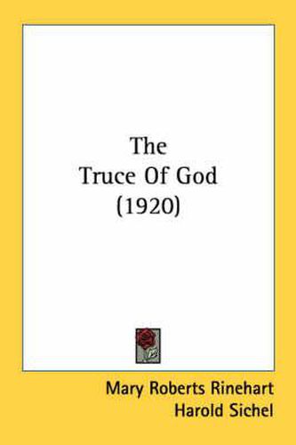 Cover image for The Truce of God (1920)