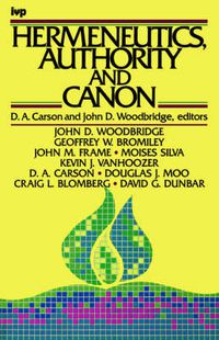 Cover image for Hermeneutics, Authority and Canon