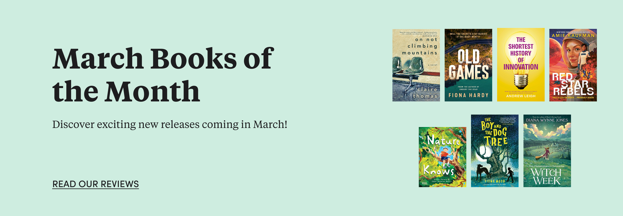 Discover our books of the month for March!