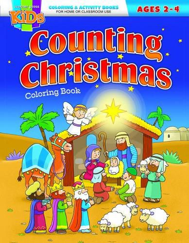 Cover image for Coloring Activity Books - Christmas-2-4 - Counting Christmas