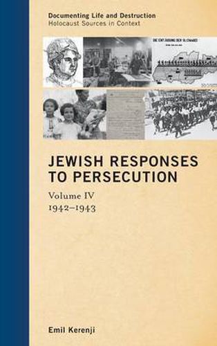 Cover image for Jewish Responses to Persecution: 1942-1943