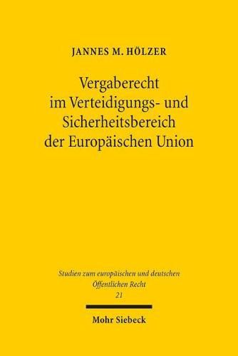 Cover image for Vergaberecht im Verteidigungs- und Sicherheitsbereich der Europaischen Union