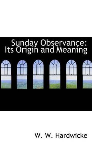 Cover image for Sunday Observance