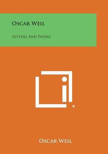 Cover image for Oscar Weil: Letters and Papers