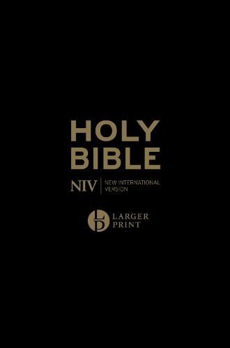 Cover image for NIV Larger Print Personal Black Leather Bible