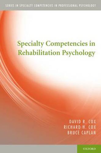 Cover image for Specialty Competencies in Rehabilitation Psychology