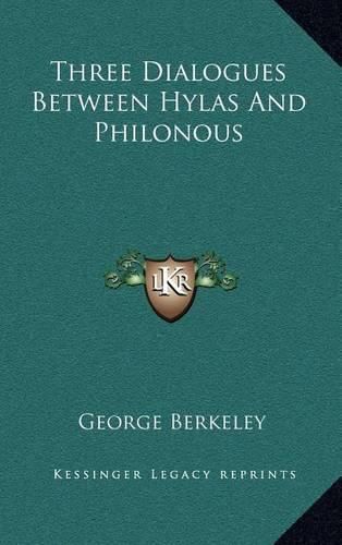 Cover image for Three Dialogues Between Hylas and Philonous