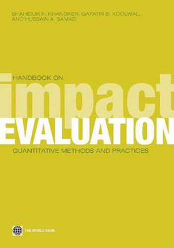 Cover image for Handbook on Impact Evaluation: Quantitative Methods and Practices