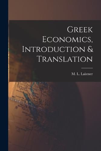 Cover image for Greek Economics, Introduction & Translation