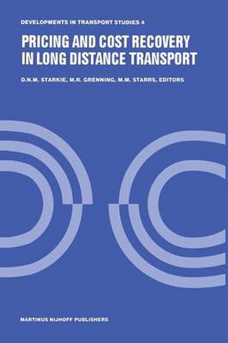 Cover image for Pricing and Cost Recovery in Long Distance Transport