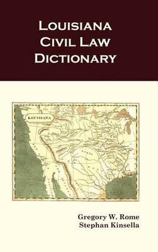 Cover image for Louisiana Civil Law Dictionary