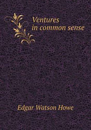 Cover image for Ventures in common sense