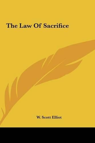 Cover image for The Law of Sacrifice