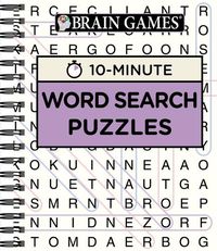 Cover image for Brain Games - 10 Minute: Word Search Puzzles (Purple)