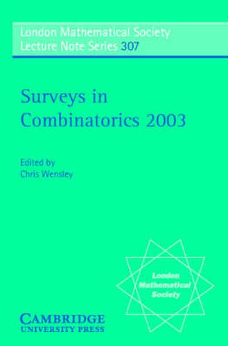 Cover image for Surveys in Combinatorics 2003