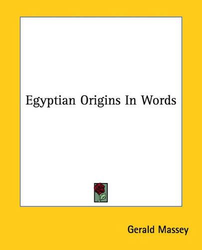 Cover image for Egyptian Origins in Words