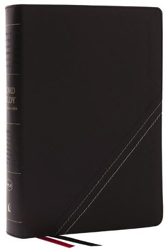 NKJV, Word Study Reference Bible, Bonded Leather, Black, Red Letter, Thumb Indexed, Comfort Print: 2,000 Keywords that Unlock the Meaning of the Bible