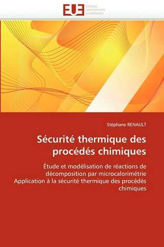 Cover image for Scurit Thermique Des Procds Chimiques