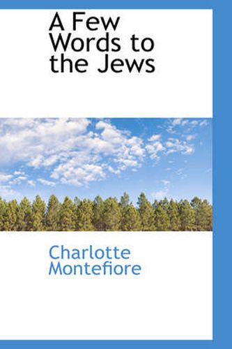 Cover image for A Few Words to the Jews