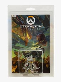 Cover image for Overwatch Reinhardt Comic Book and Backpack Hanger