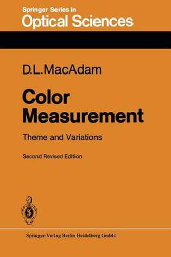 Cover image for Color Measurement: Theme and Variations