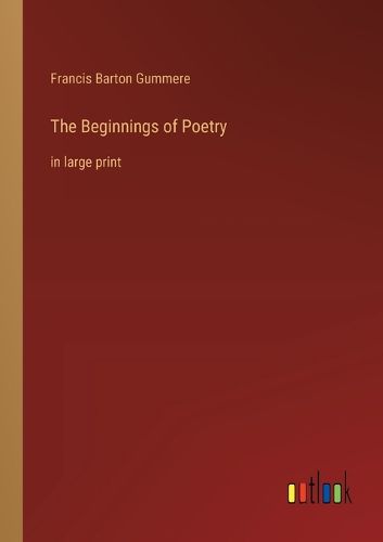 Cover image for The Beginnings of Poetry