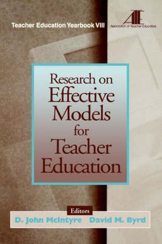 Cover image for Research on Effective Models for Teacher Education