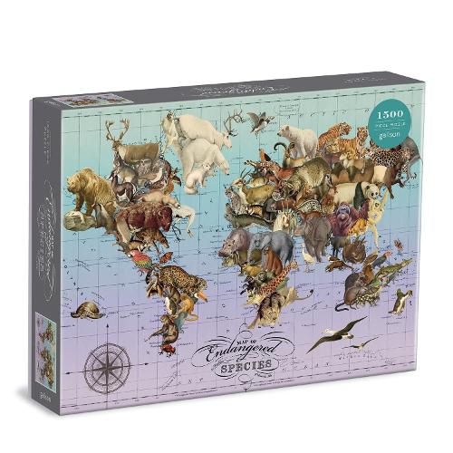 Cover image for Wendy Gold Endangered Species 1500 Piece Puzzle