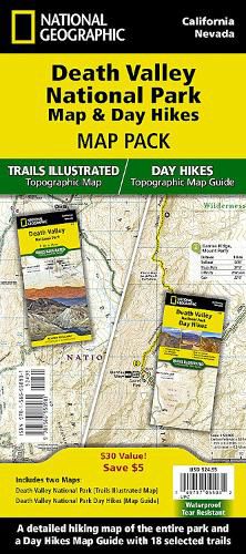 Death Valley Day Hikes and National Park Map [Map Pack Bundle] Map