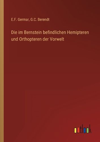 Cover image for Die im Bernstein befindlichen Hemipteren und Orthopteren der Vorwelt