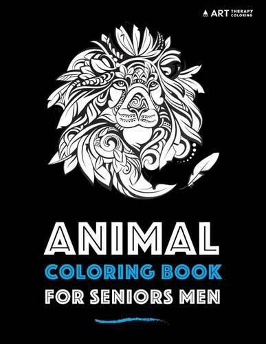Cover image for Animal Coloring Book For Seniors Men