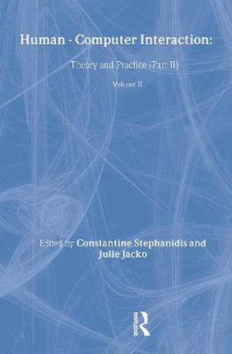 Cover image for Human-Computer Interaction: Theory and Practice (part 2), Volume 2