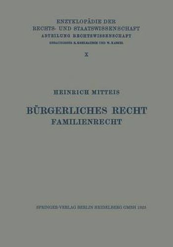 Burgerliches Recht Familienrecht