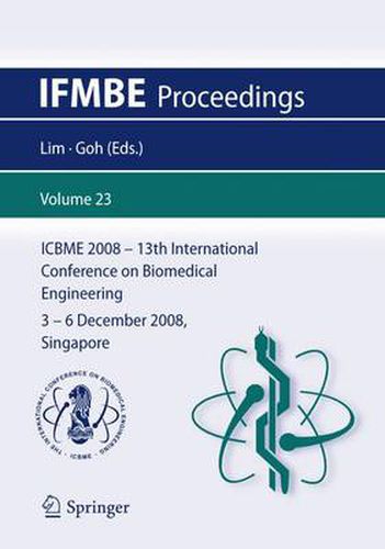 Cover image for 13th International Conference on Biomedical Engineering: ICBME 2008, 3-6 December 2008, Singapore