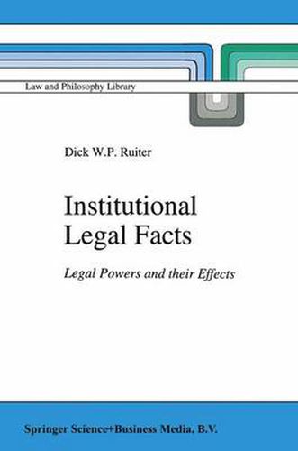 Cover image for Institutional Legal Facts: Legal Powers and their Effects