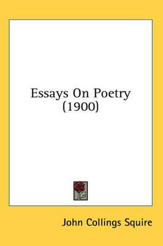 Cover image for Essays on Poetry (1900)