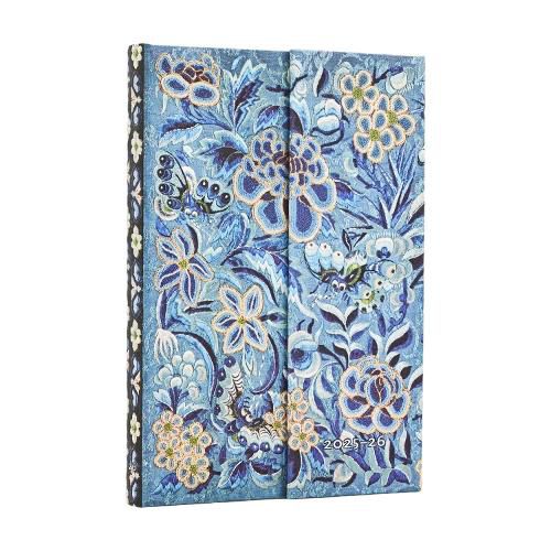 Cover image for 2026 Blue Willow (Celebrate Hanfu) Mini 18-month Horizontal Hardcover Flexi Dayplanner 2025-2026 (Wrap Closure)