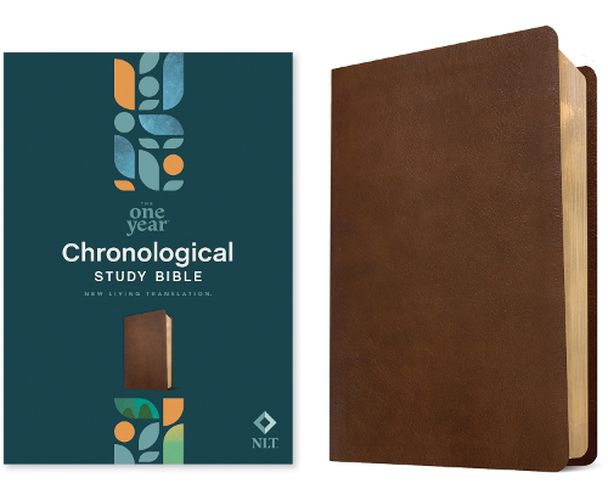 Cover image for NLT One Year Chronological Study Bible (Leatherlike, Rustic Brown)