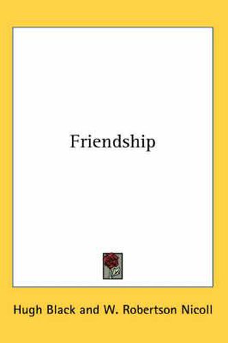 Cover image for Friendship