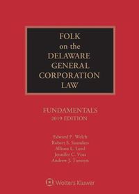 Cover image for Folk on the Delaware General Corporation Law: Fundamentals, 2019 Edition