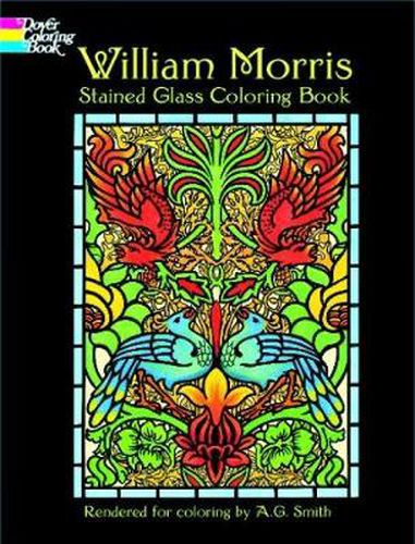 Cover image for William Morris Stained Glass Coloring Book