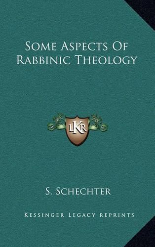 Cover image for Some Aspects of Rabbinic Theology