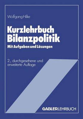 Cover image for Kurzlehrbuch Bilanzpolitik