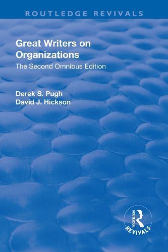 Cover image for Great Writers on Organizations: The Second Omnibus Edition