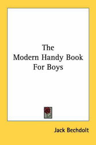 Cover image for The Modern Handy Book for Boys