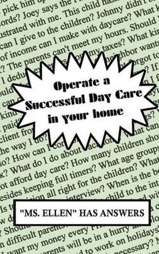 Cover image for Operate a Successful Day Care in Your Home